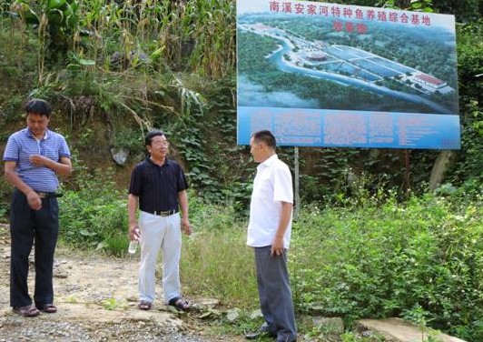 云南河口县农业局领导到南溪镇调研名特优水产养殖发展情况图片